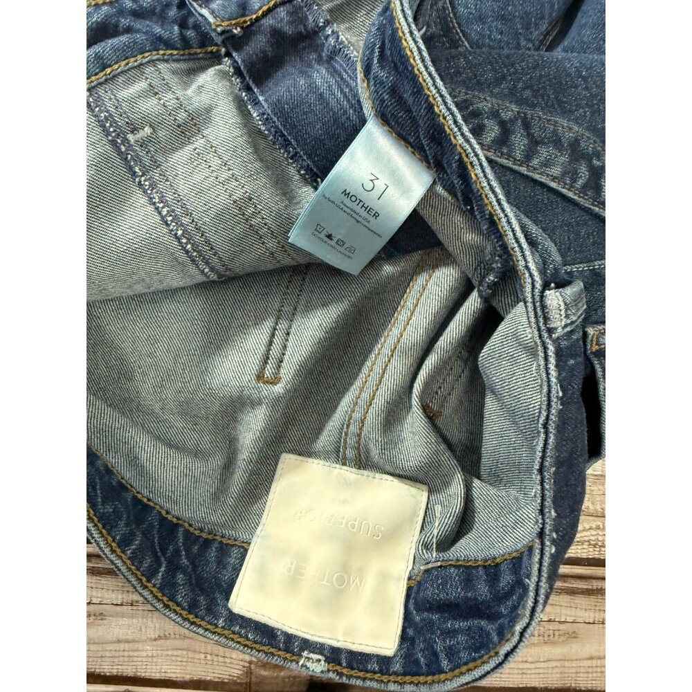 Mother Superior The Private Zip Pocket Ankle Jeans Size 31 Wash Mile High - Picture 2 of 5